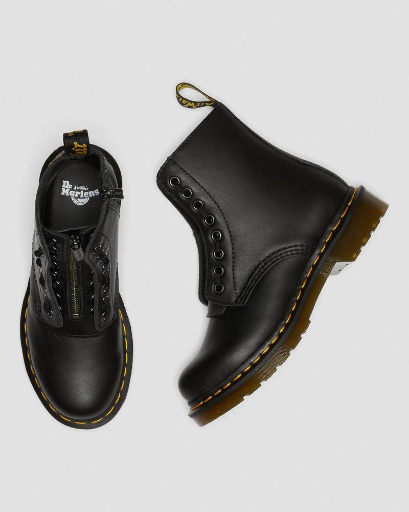 Women's Dr Martens 1460 Pascal Nappa Winter Boots Black | AU 289PJJ